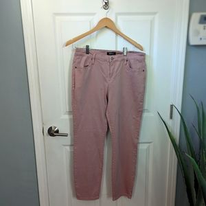 Buffalo David Bitton Mid-Rise Soft Stretch Ankle Skinny Pink Jeans Size 12/32
